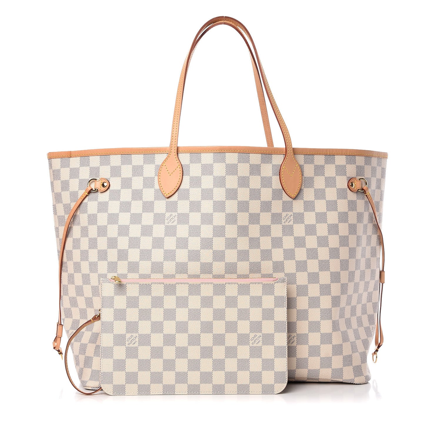Damier Azur Neo Neverfull GM Rose Ballerine