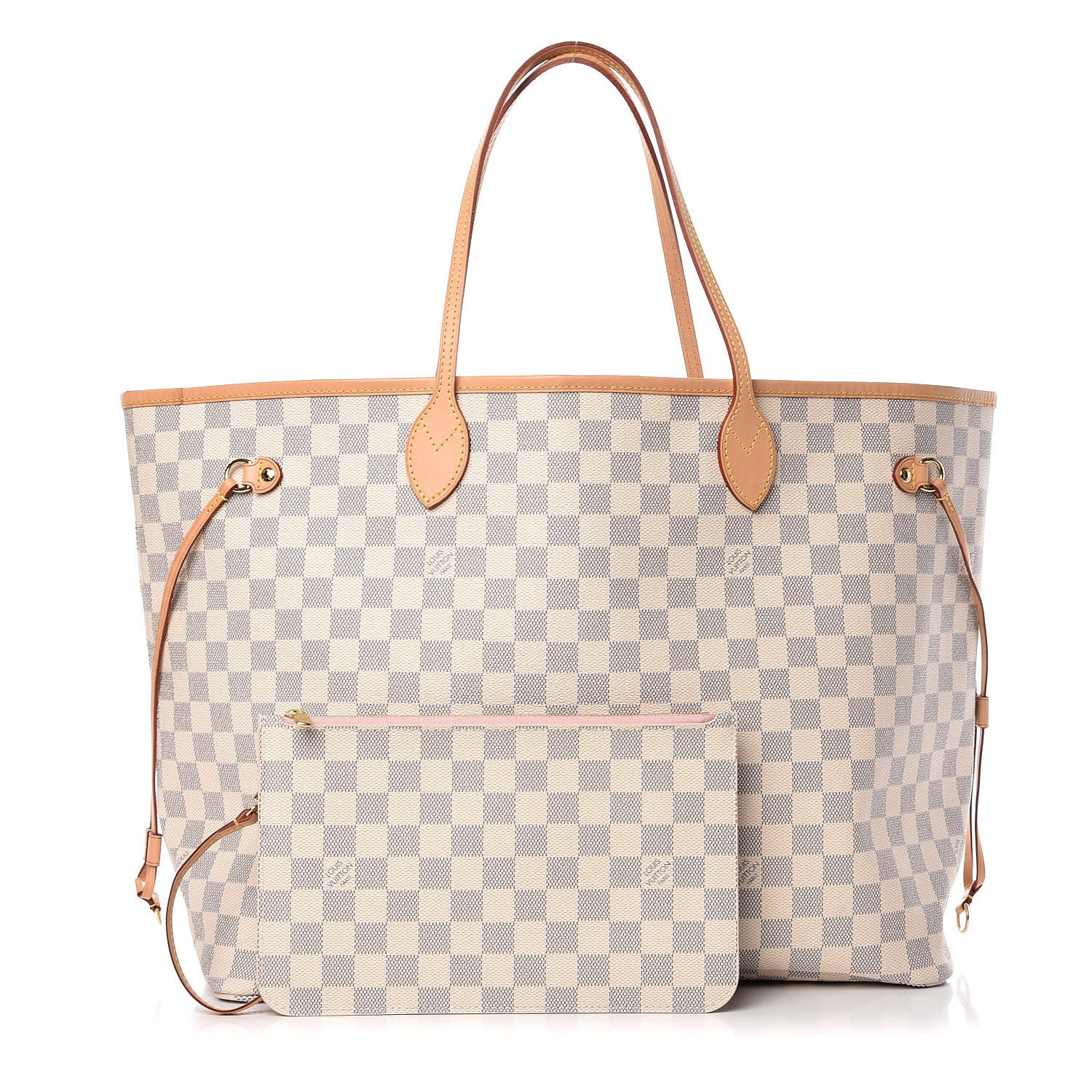 Louis Vuitton Damier Azur Neo Neverfull GM Rose Ballerine 1 of 12