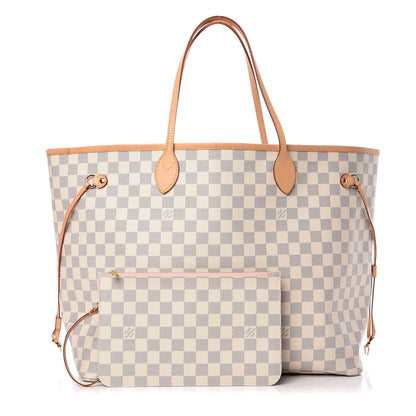 Louis Vuitton Damier Azur Neo Neverfull GM Rose Ballerine 1 of 12