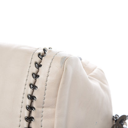 Chanel Smooth Calfskin Medium Luxe Ligne Bowler White 12 of 16