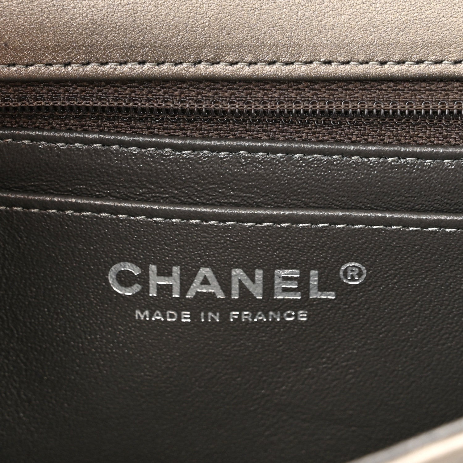Chanel Metallic Calfskin Quilted Mini Rectangular Flap Ruthenium 6 of 10