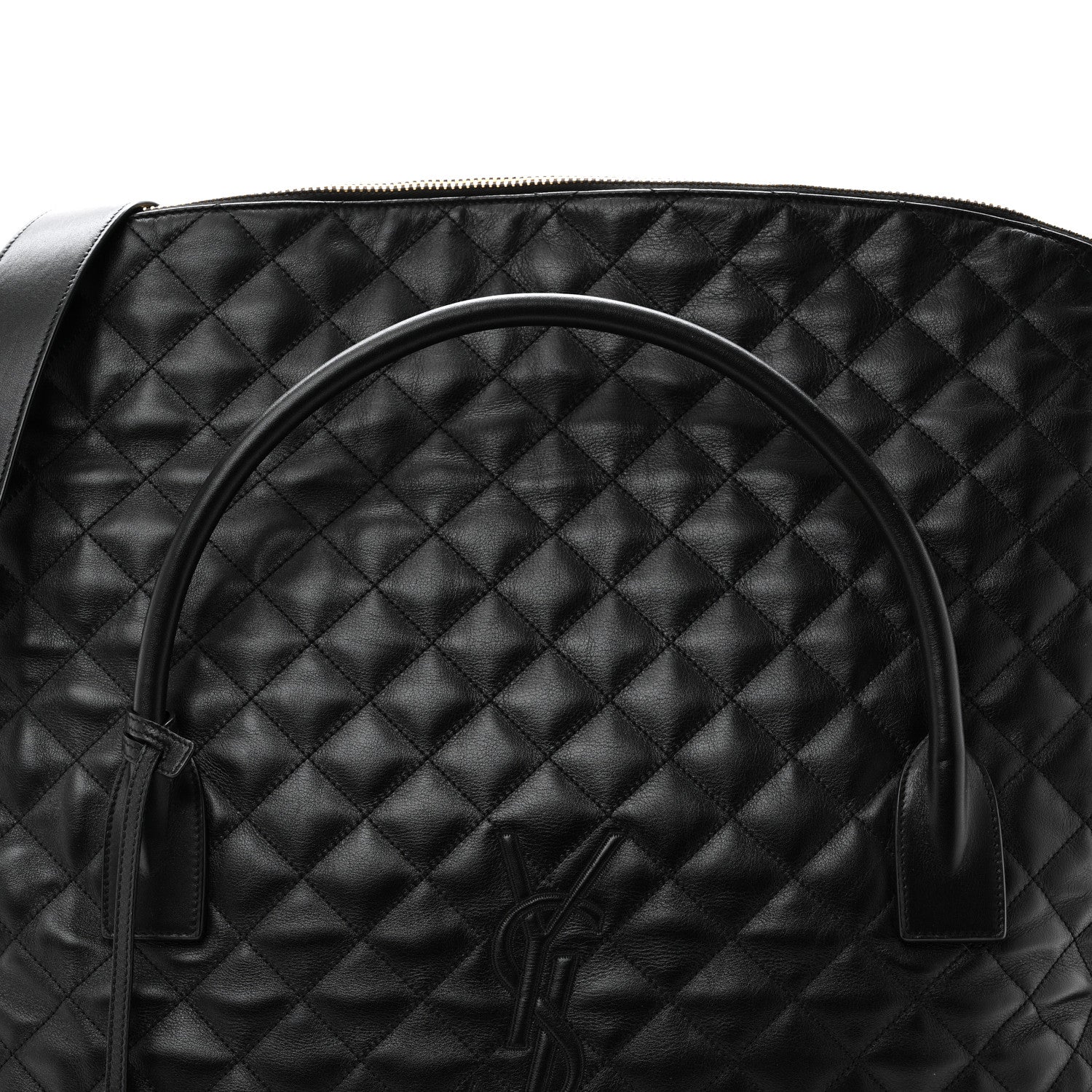 Saint Laurent Calfskin Quilted ES Giant Travel Bag Black 7 of 9