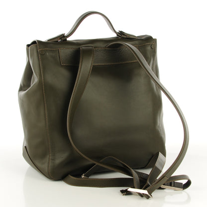 Proenza Schouler Calfskin PS Courier Backpack Dark Moss 3 of 9