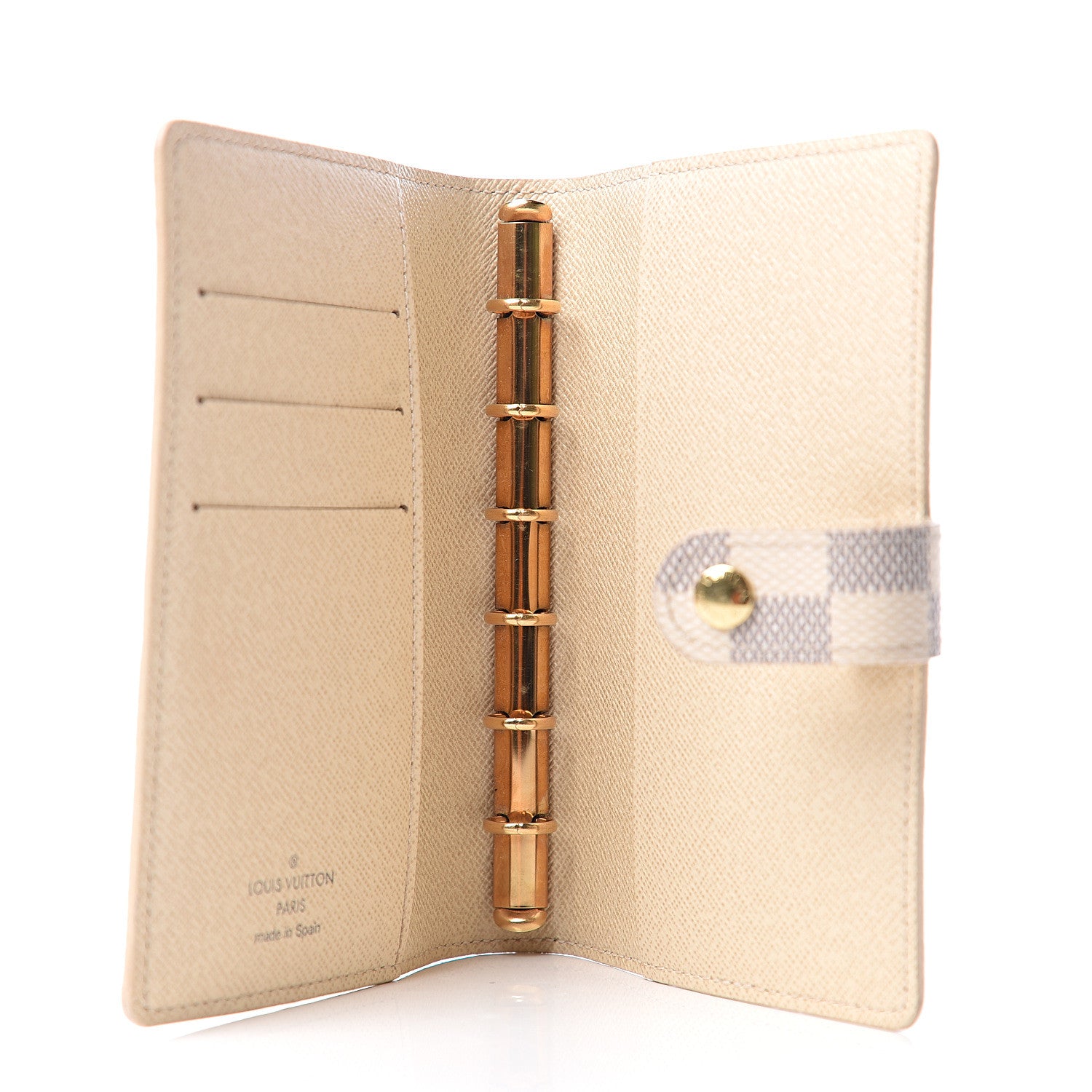 Louis Vuitton Damier Azur Small Ring Agenda Cover 4 of 5