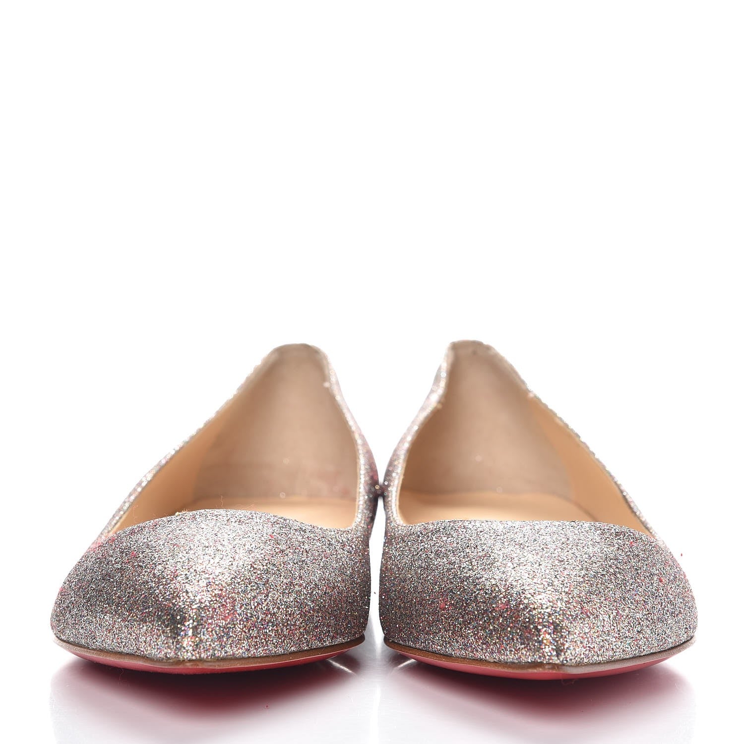 Christian Louboutin Metallic Glitter Pigalle Flats 37 Multicolor 2 of 8