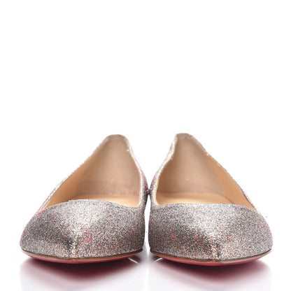 Christian Louboutin Metallic Glitter Pigalle Flats 37 Multicolor 2 of 8
