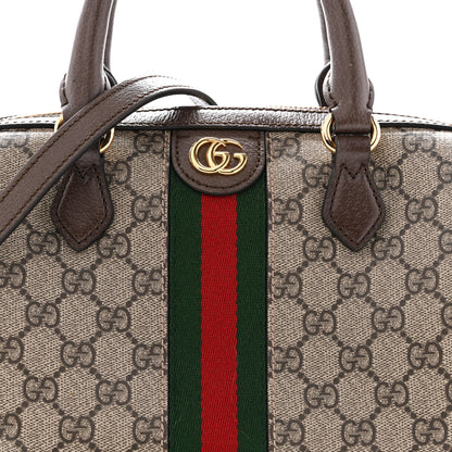 Gucci GG Supreme Monogram Web Small Ophidia Top Handle Bag Beige Ebony 8 of 14