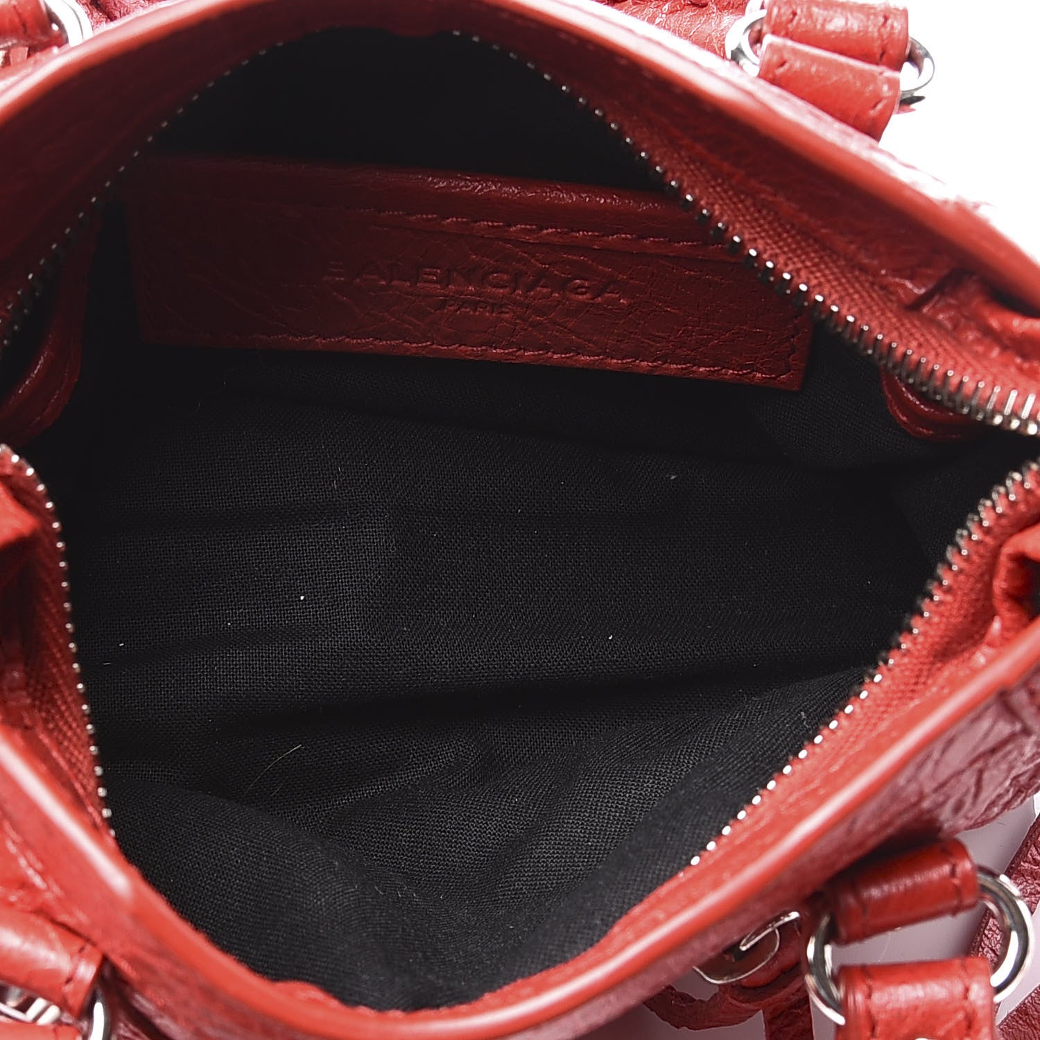 Balenciaga Agneau Classic Hardware Nano City Rouge Groseille 5 of 10