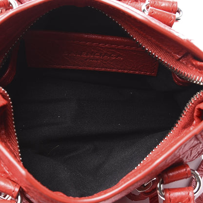 Balenciaga Agneau Classic Hardware Nano City Rouge Groseille 5 of 10