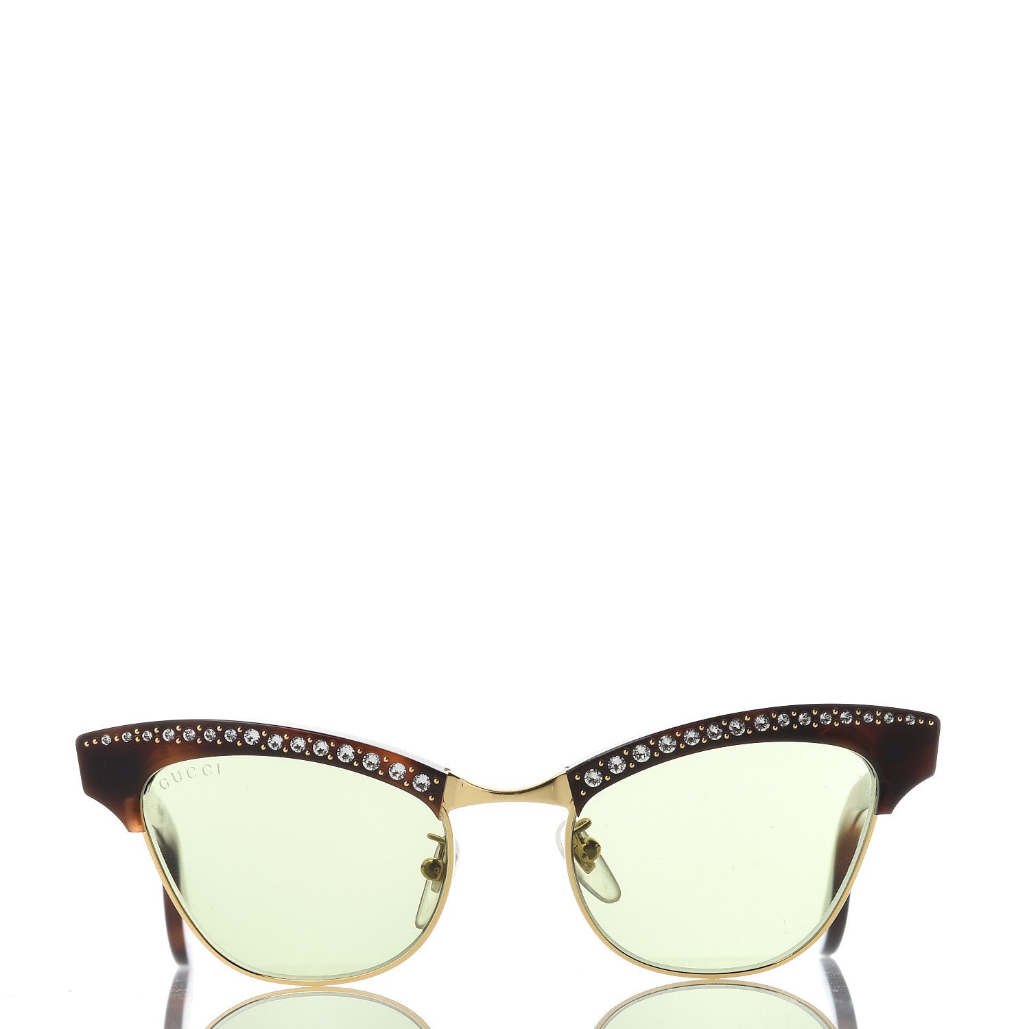 Gucci Clubmaster Cat Eye Sunglasses GG0153S Black 2 of 7