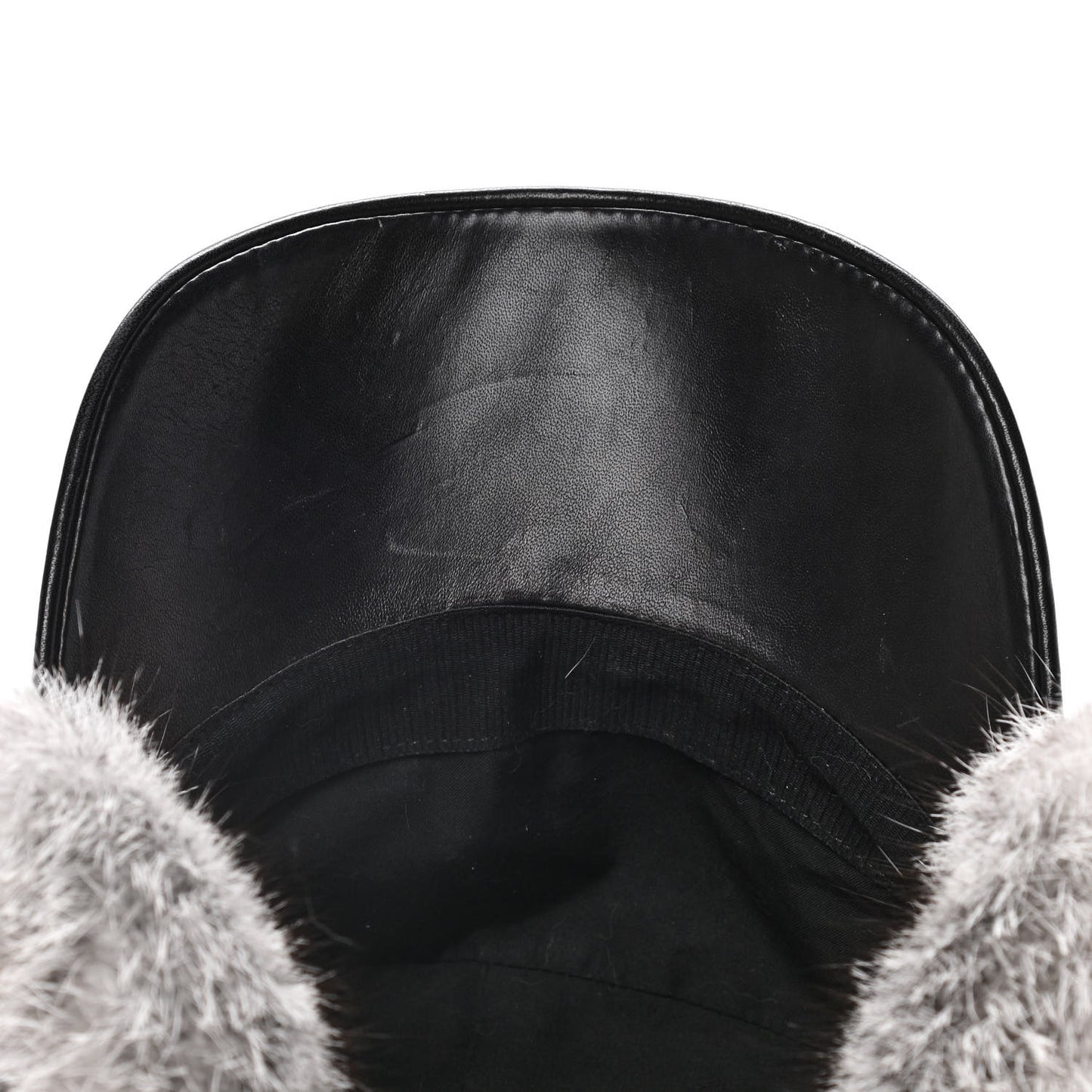 Nylon Rabbit Fur Wilderness Chapka Hat Grey