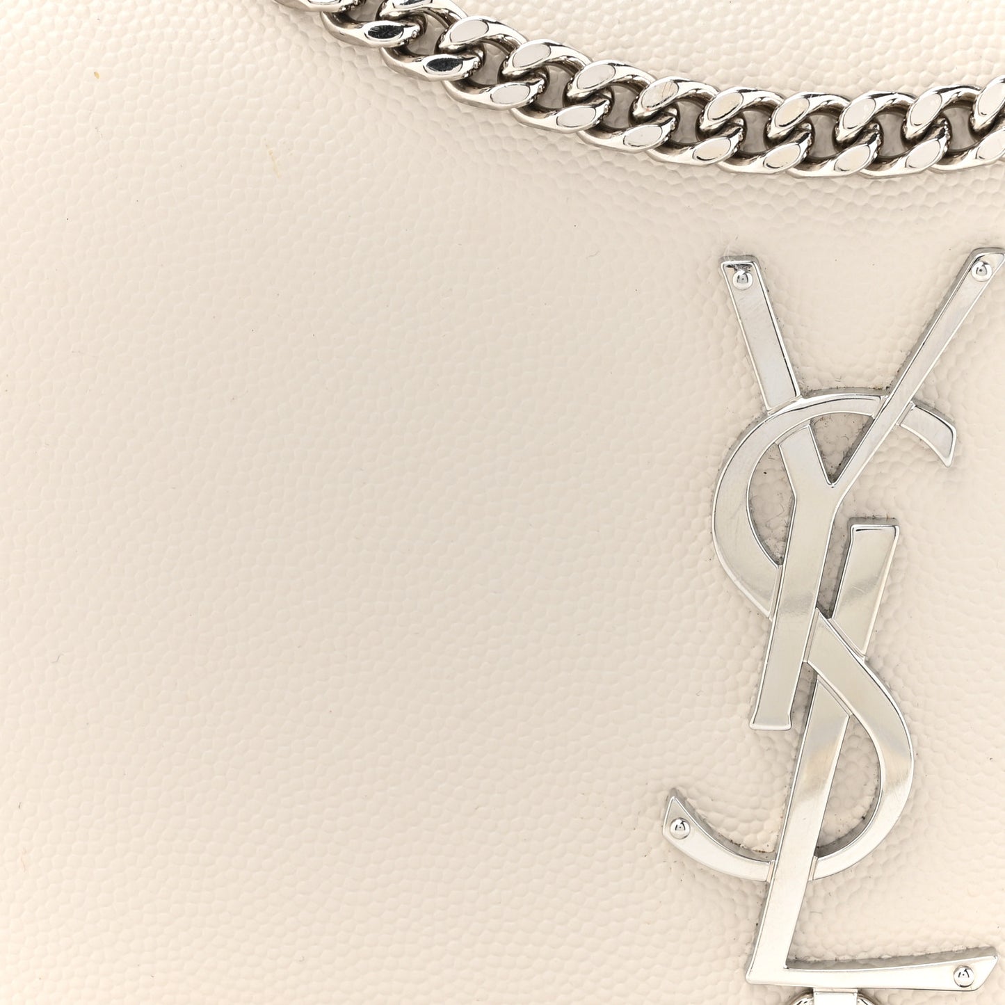 Grain De Poudre Small Classic Monogram Kate Tassel Satchel Icy White