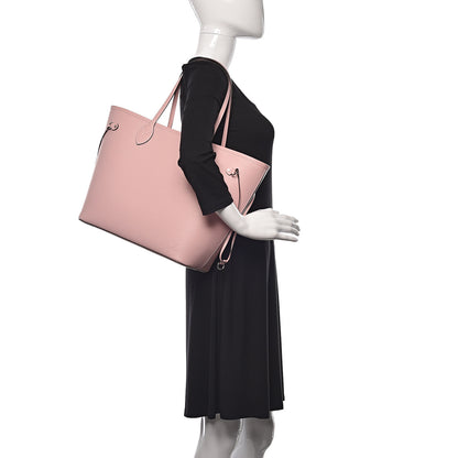 Louis Vuitton Epi Neverfull MM Rose Ballerine 2 of 10