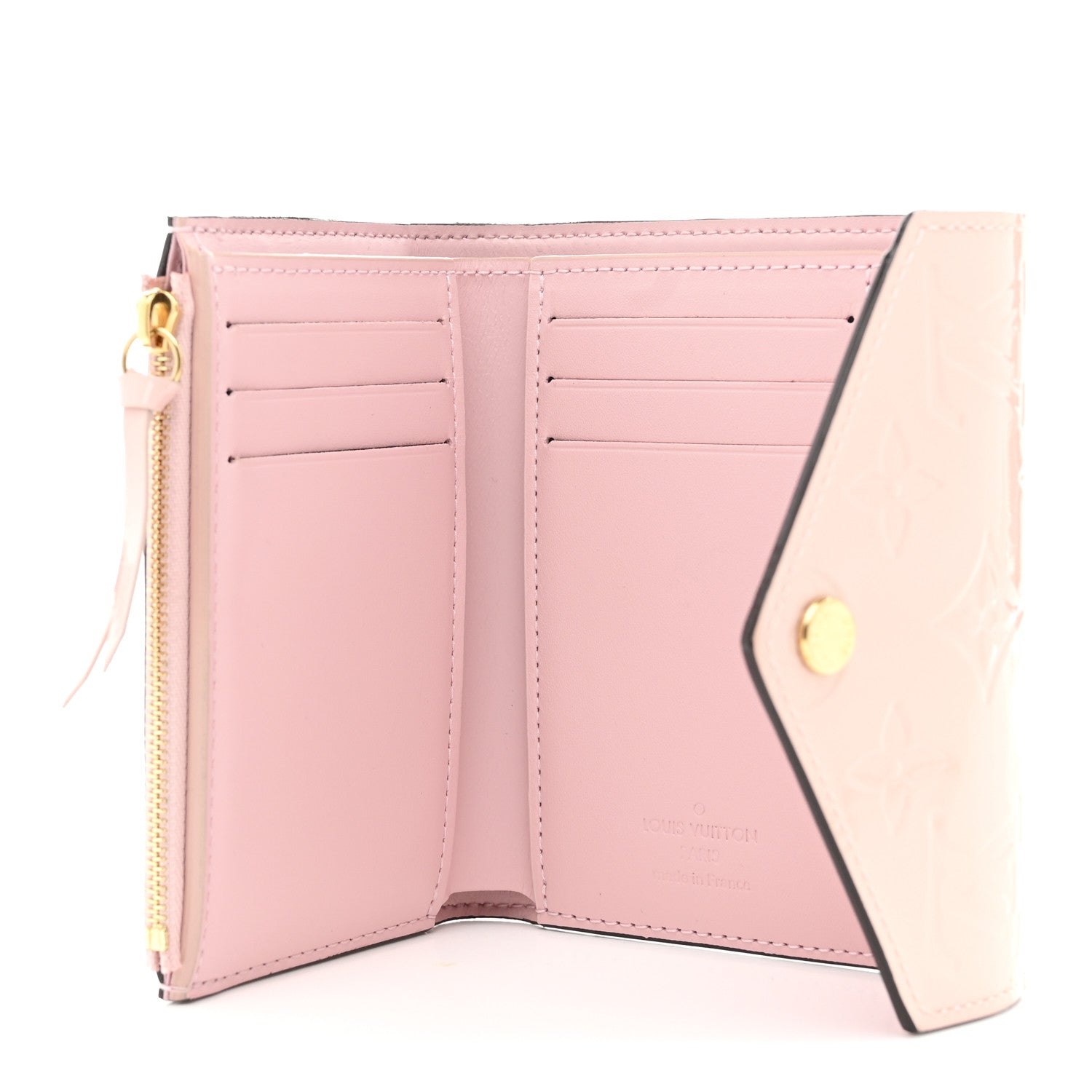 Louis Vuitton Vernis Victorine Wallet Rose Ballerine 6 of 9