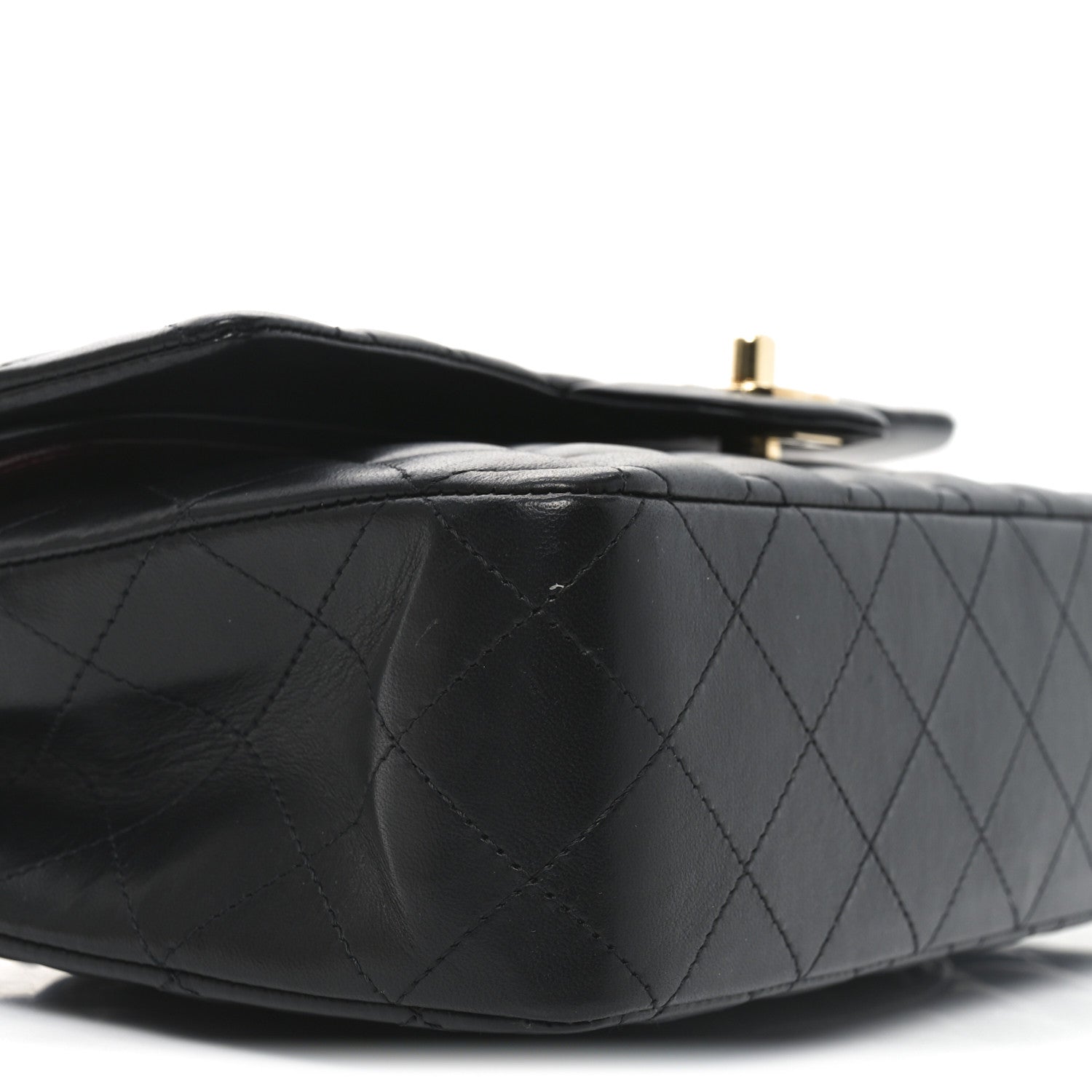 Chanel Lambskin Quilted Medium Double Flap Black 9 of 11
