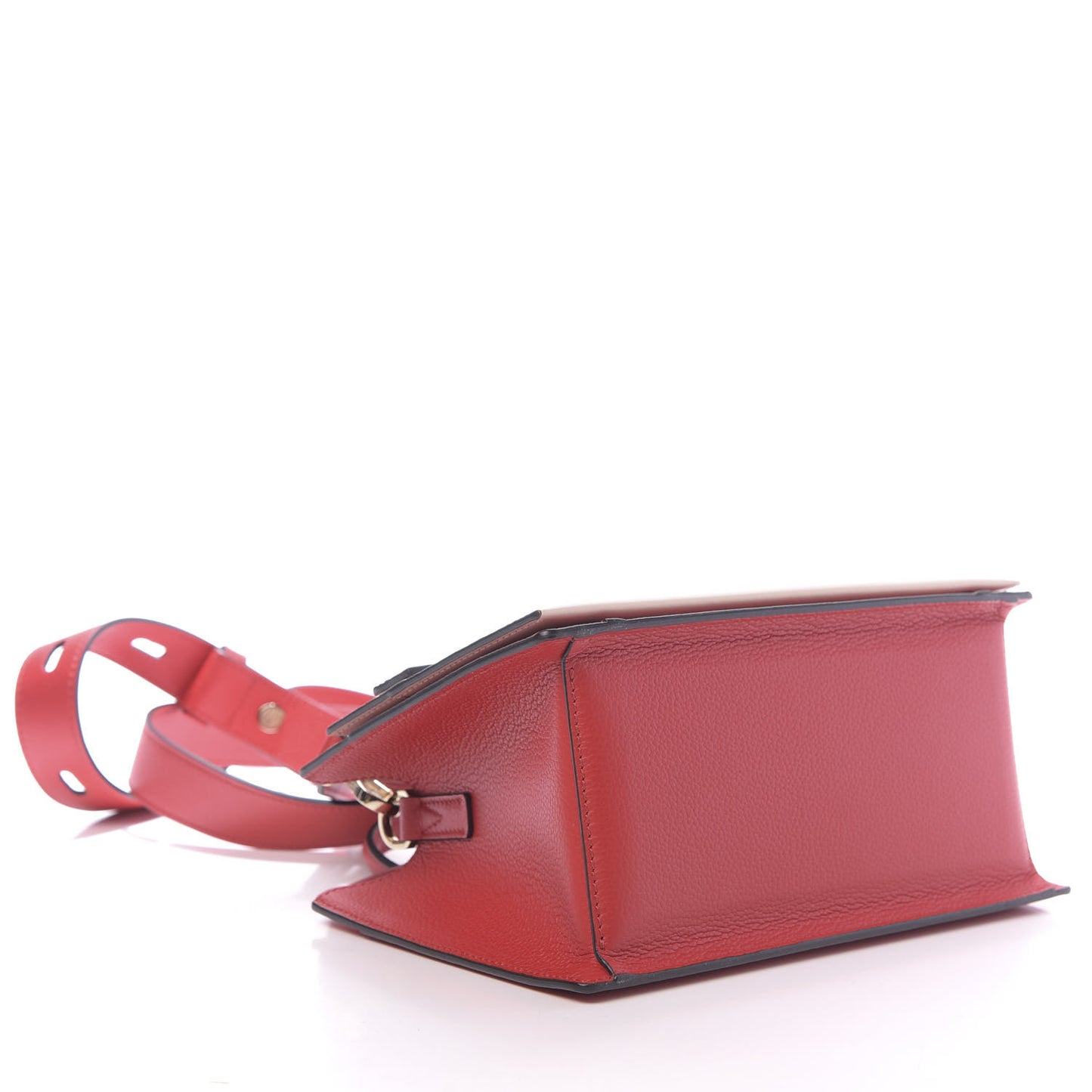 Calfskin Mini Milano Tote Ruby Red Rose Dust