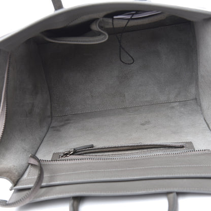Celine Drummed Calfskin Mini Luggage Souris 5 of 16