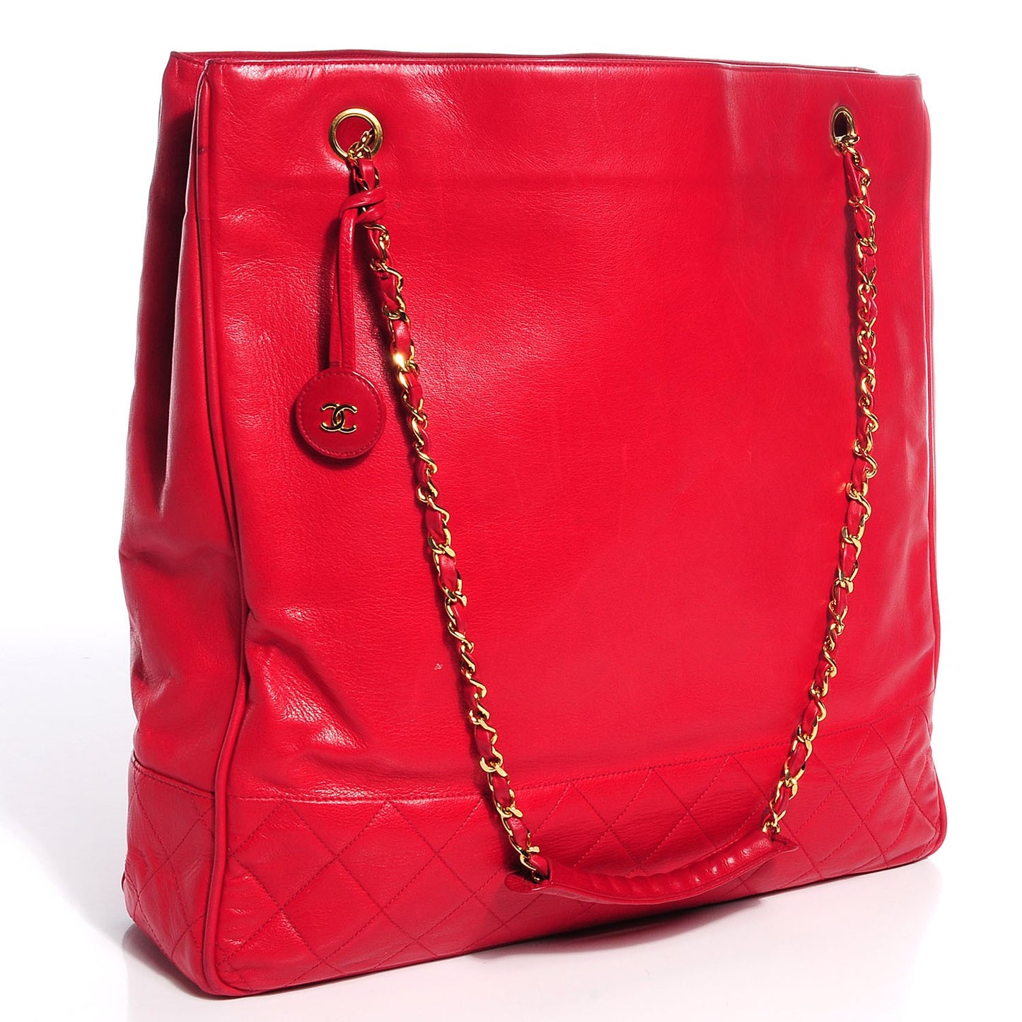 Lambskin Shoulder Bag Red