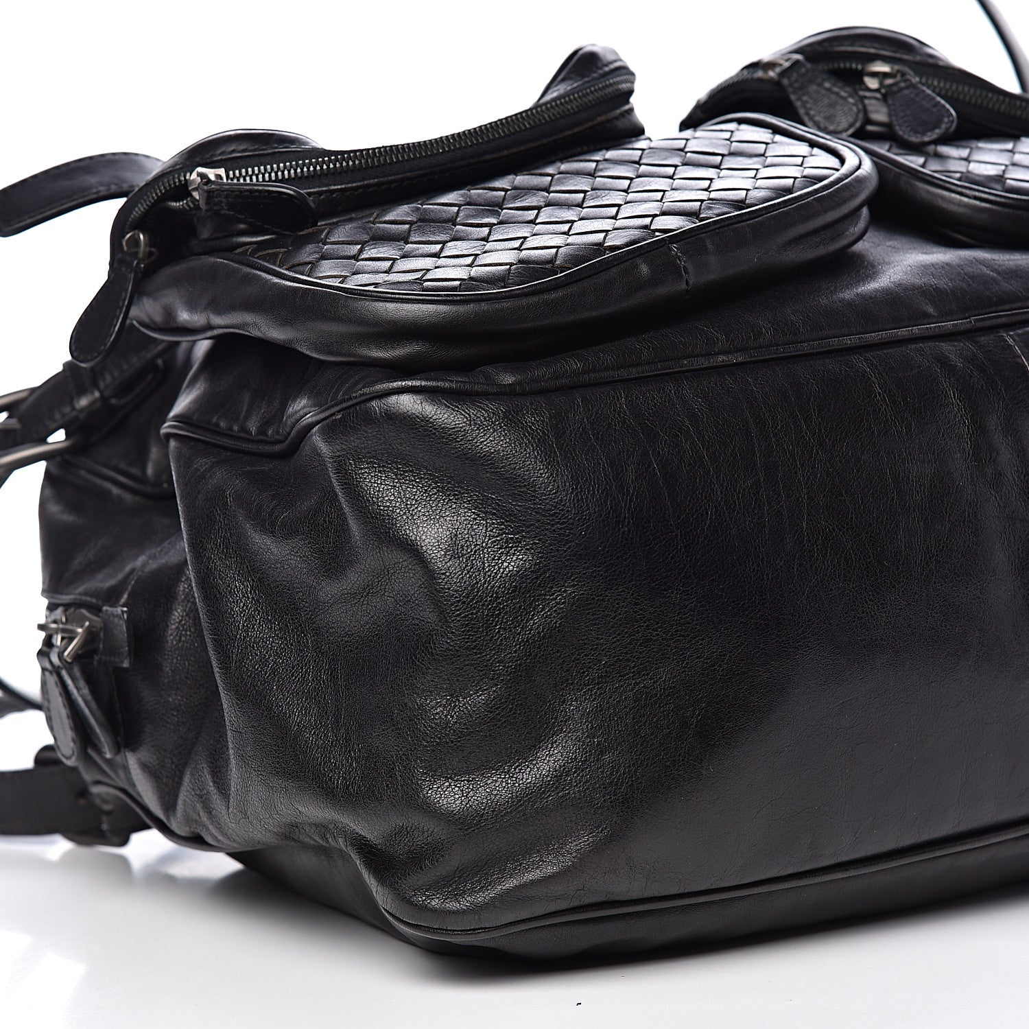 Bottega Veneta Nappa Intrecciato Multipocket Shoulder Bag Black 11 of 14