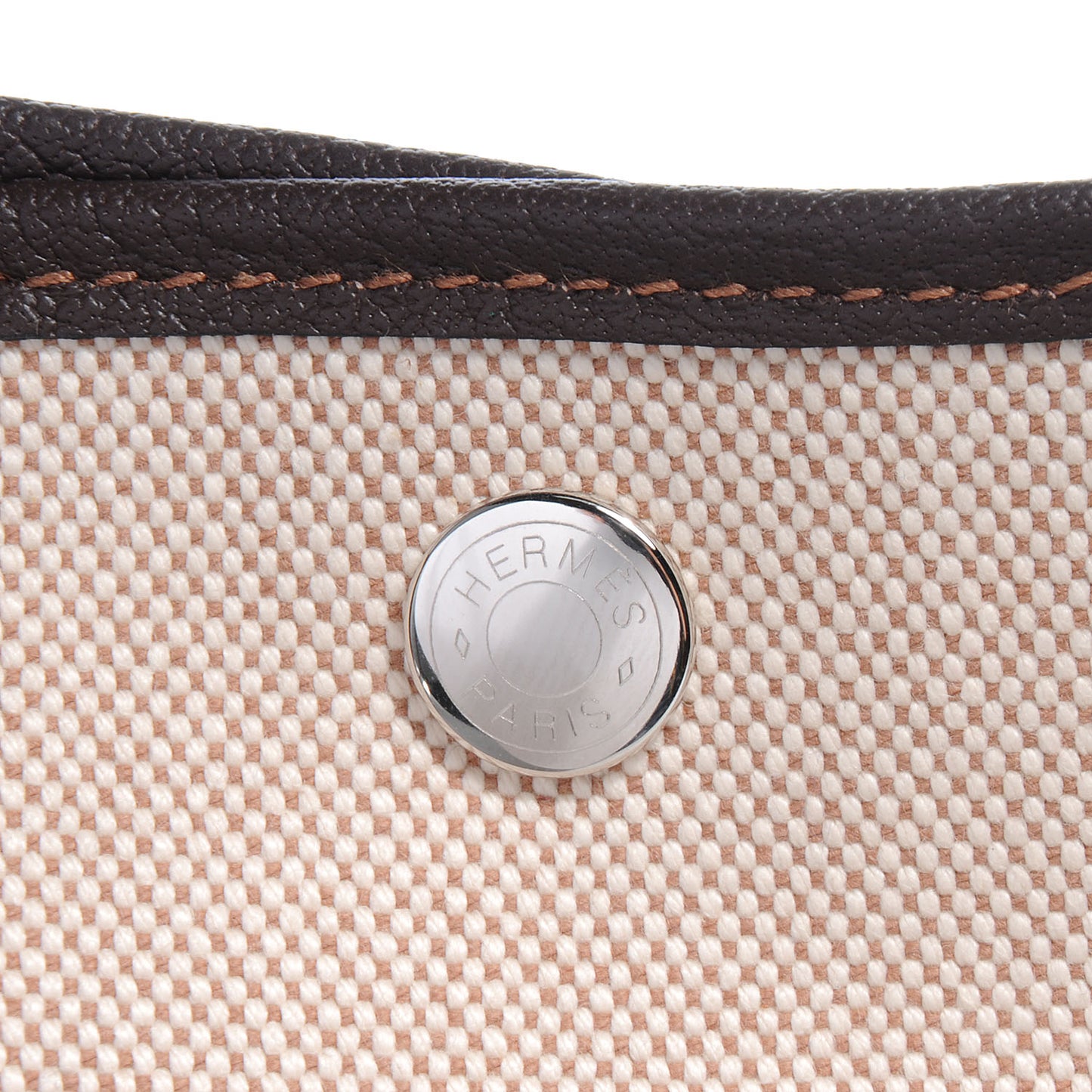 Toile Leather Garden Party MM Tote Ebene