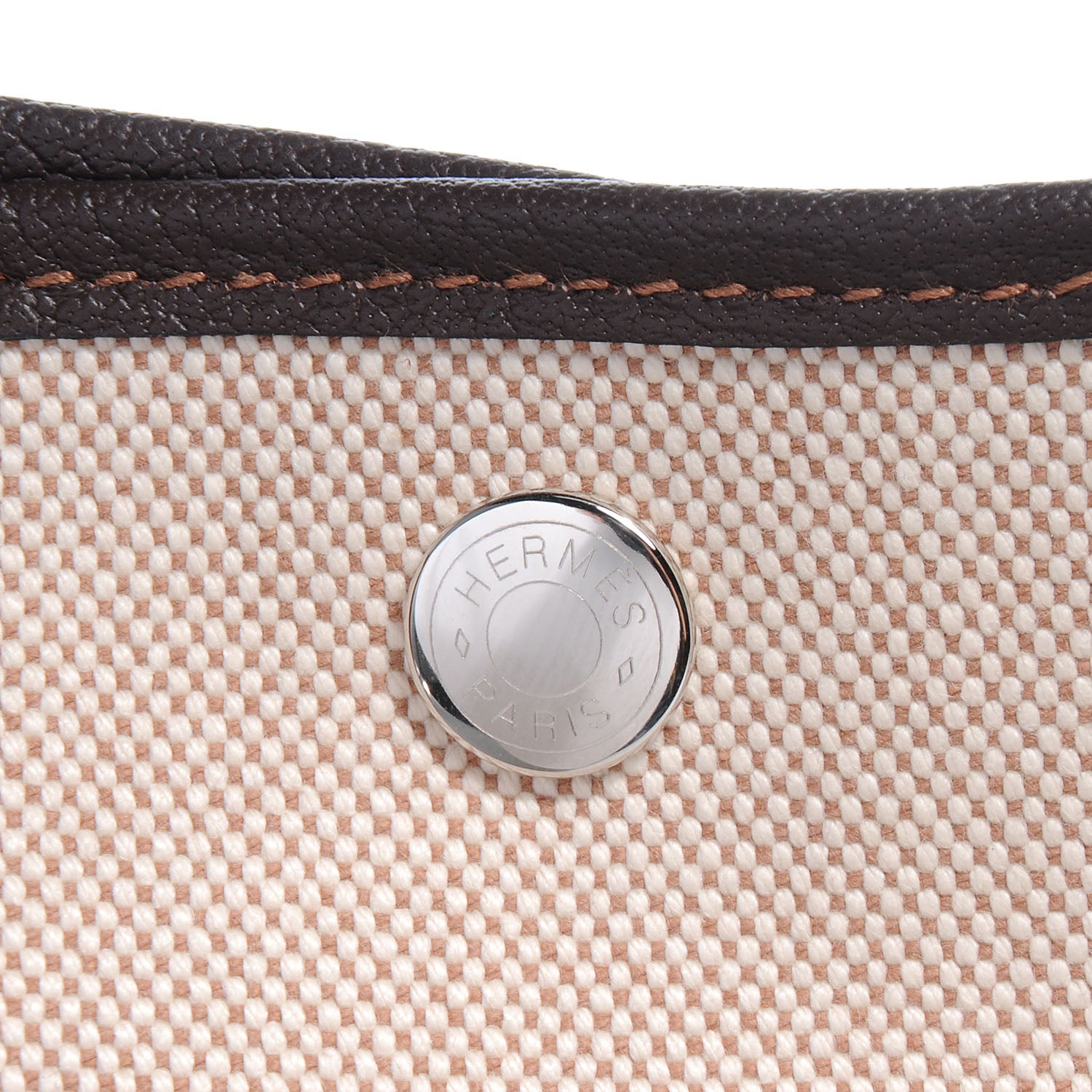 Hermes Toile Leather Garden Party MM Tote Ebene 9 of 9