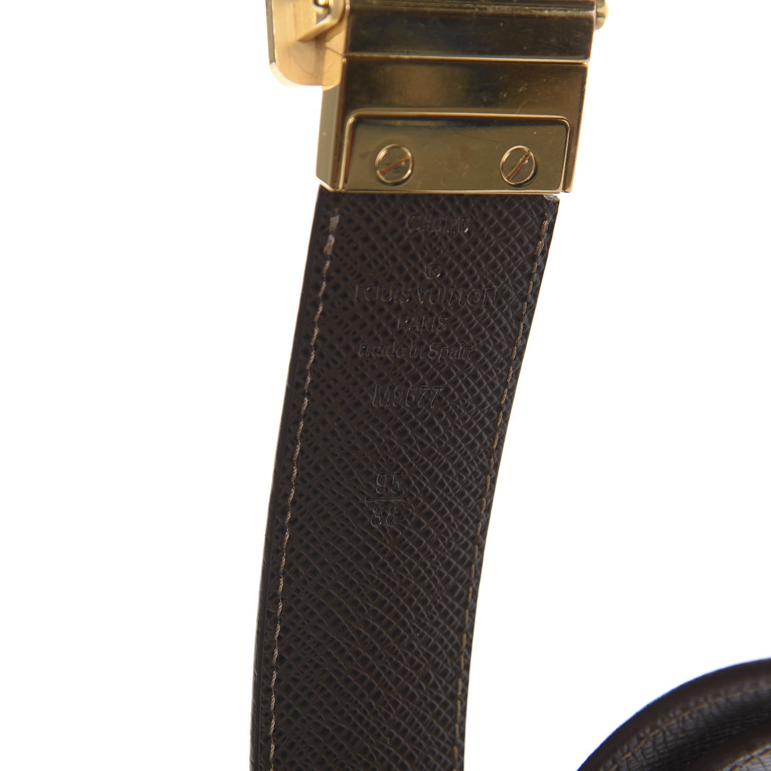 Louis Vuitton Damier Ebene 35mm Inventeur Reversible Belt 95 38 3 of 6