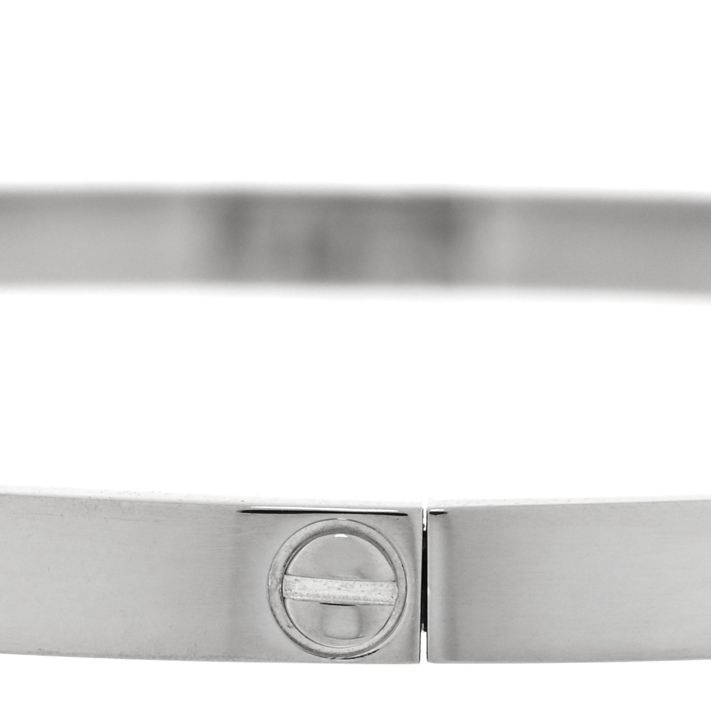 18K White Gold Small LOVE Bracelet 20