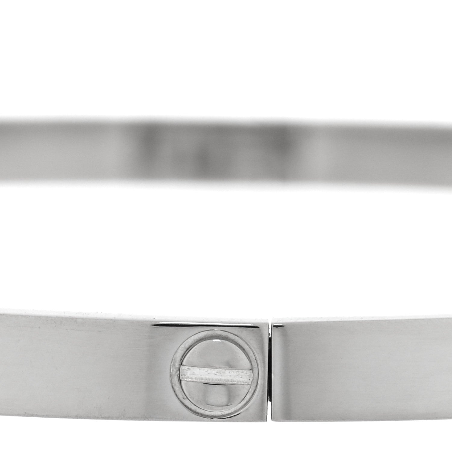 Cartier 18K White Gold Small LOVE Bracelet 20 6 of 8