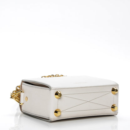 Alexander McQueen Silky Amish Grain Calfskin Box Shoulder Bag 19 Off White 5 of 7