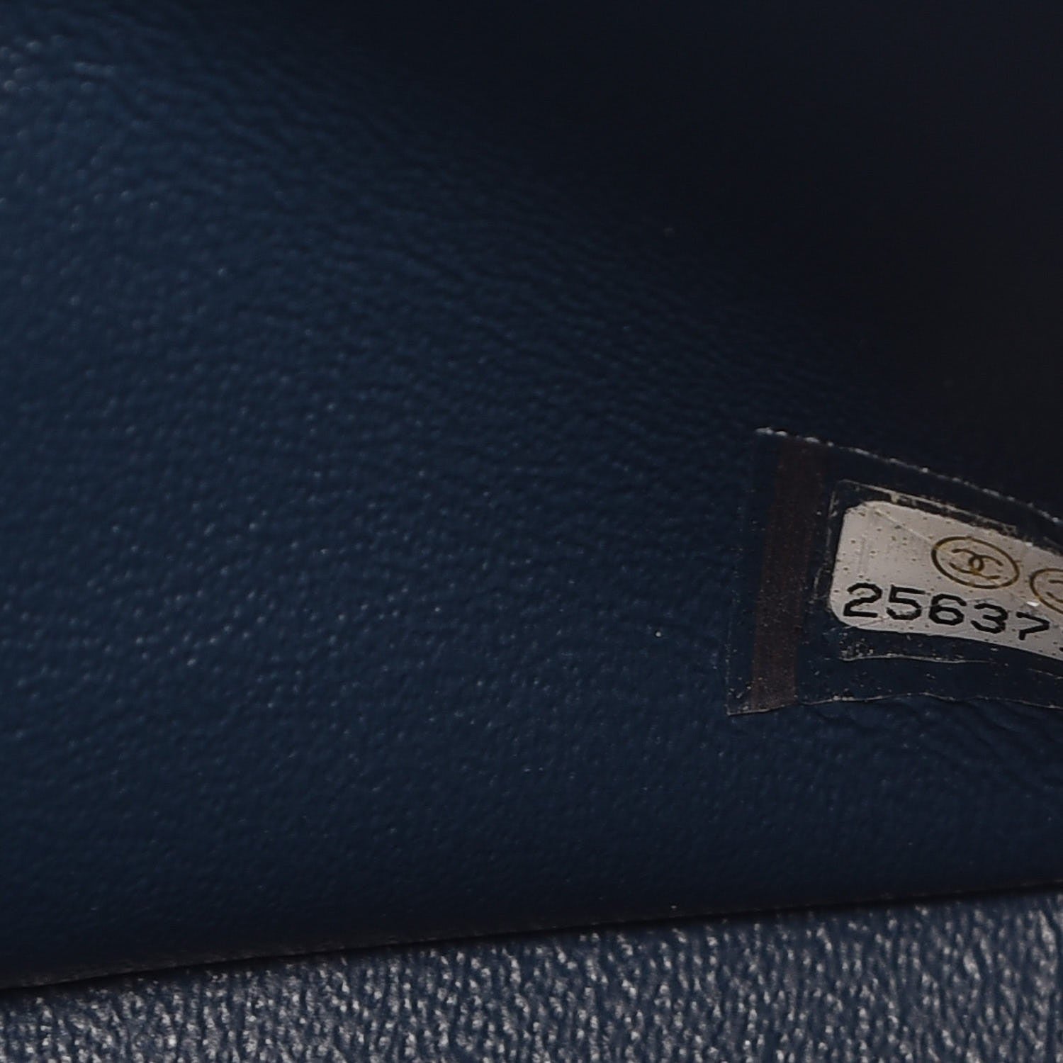 Chanel Iridescent Caviar Quilted Jumbo Double Flap Dark Blue 7 of 8