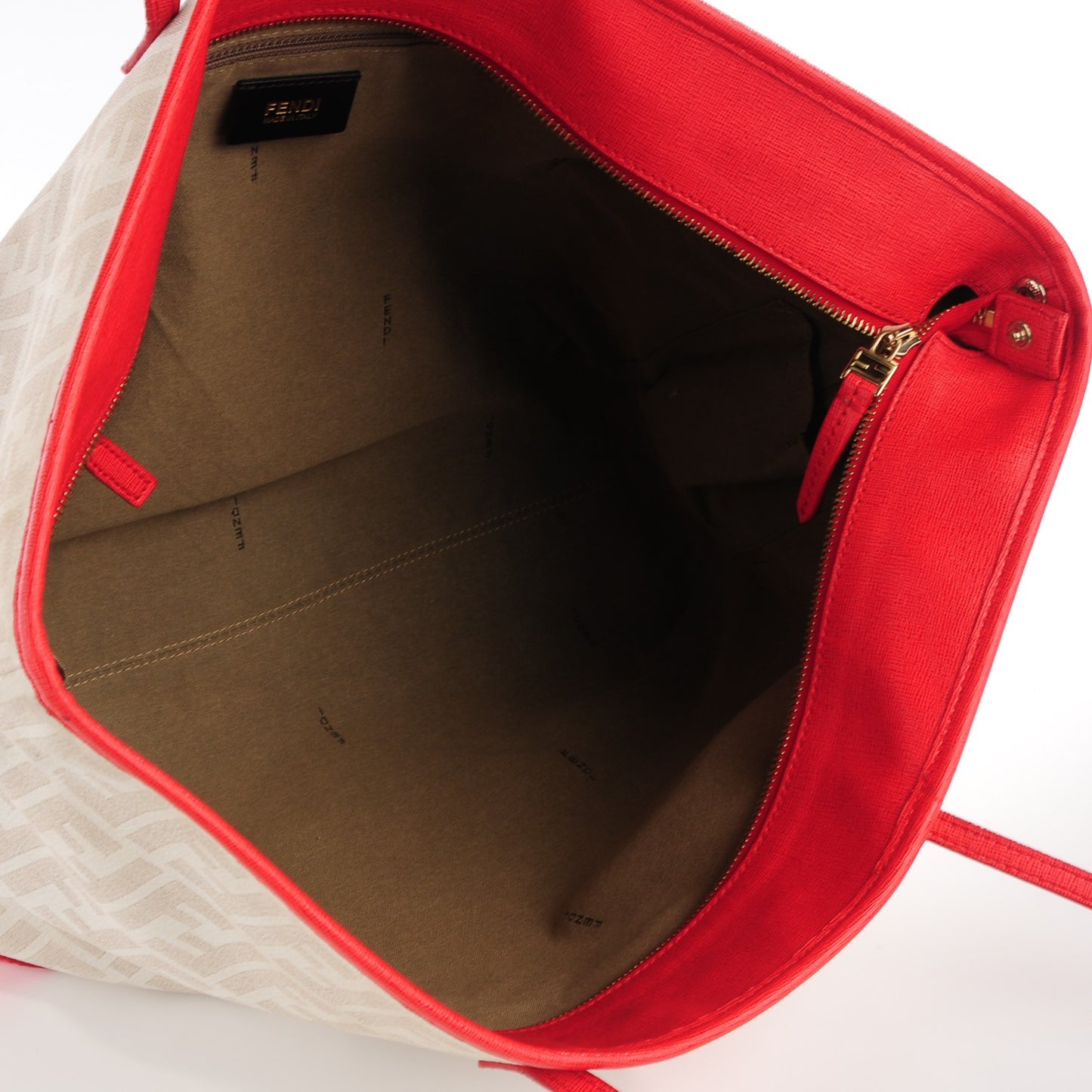 Fabric FF Roll Tote Latte Fragola