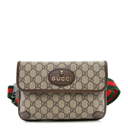 Gucci GG Supreme Monogram Neo Vintage Web Belt Bag Brown 1 of 10