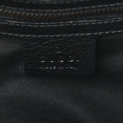 Gucci Calfskin Bamboo Top Handle Bag Black 5 of 8