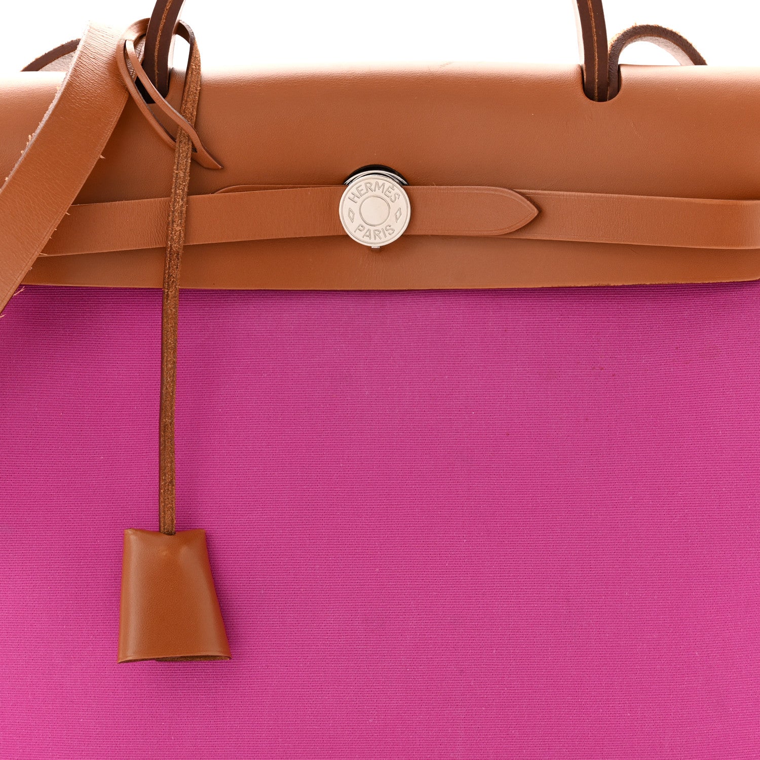 Hermes Vache Hunter Toile Herbag Zip 31 PM Magnolia Fauve 9 of 14