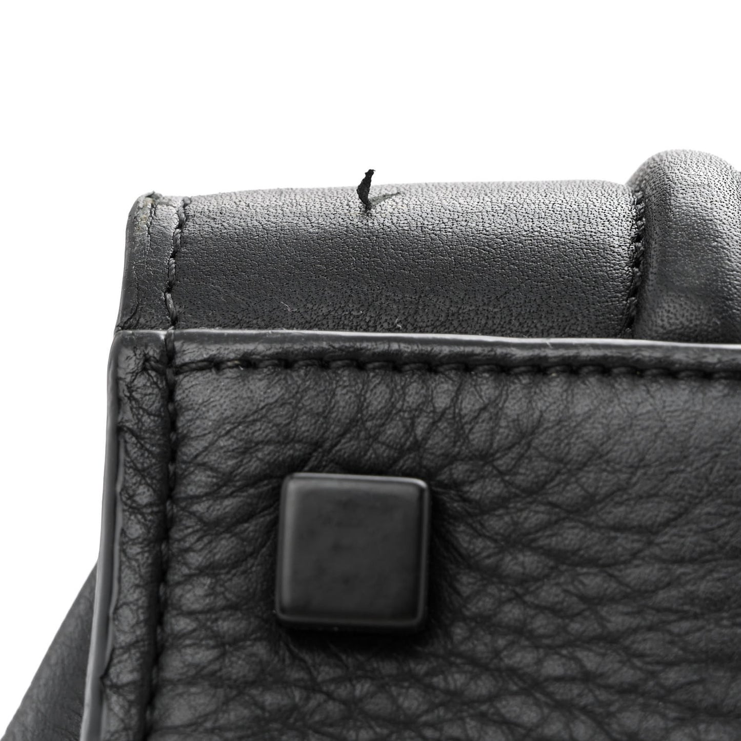 Smooth Calfskin Medium Phantom Luggage Black