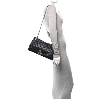 Chanel Calfskin Quilted Jumbo Soft Elegance Flap Black 2 of 13