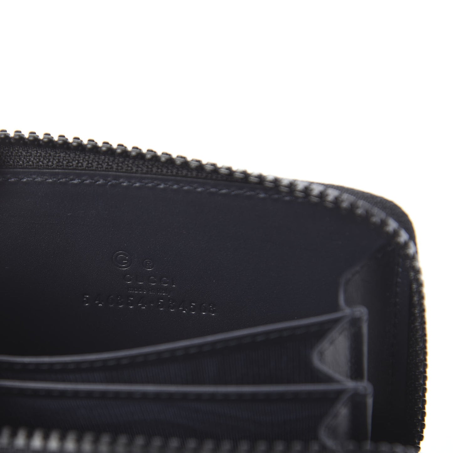 GG Supreme Monogram Blooms Zip Around Card Case Wallet Beige Blue Navy