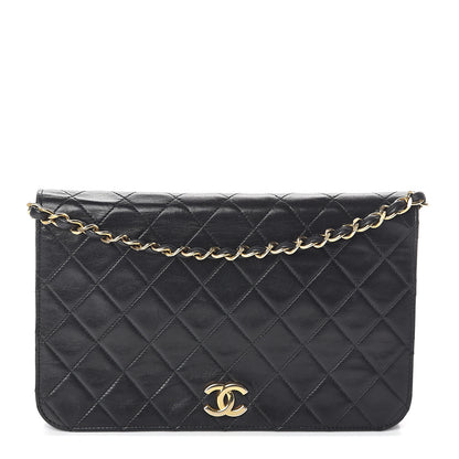 Chanel Lambskin Quilted Small Single Flap Black 1 of 11