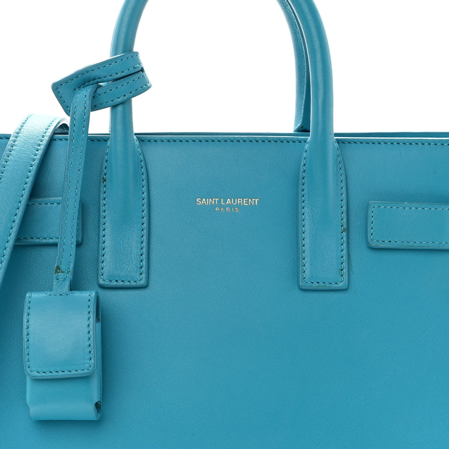 Calfskin Nano Sac De Jour Turquoise