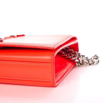 Saint Laurent Smooth Calfskin Monogram Small Kate Satchel Neon Orange 9 of 15