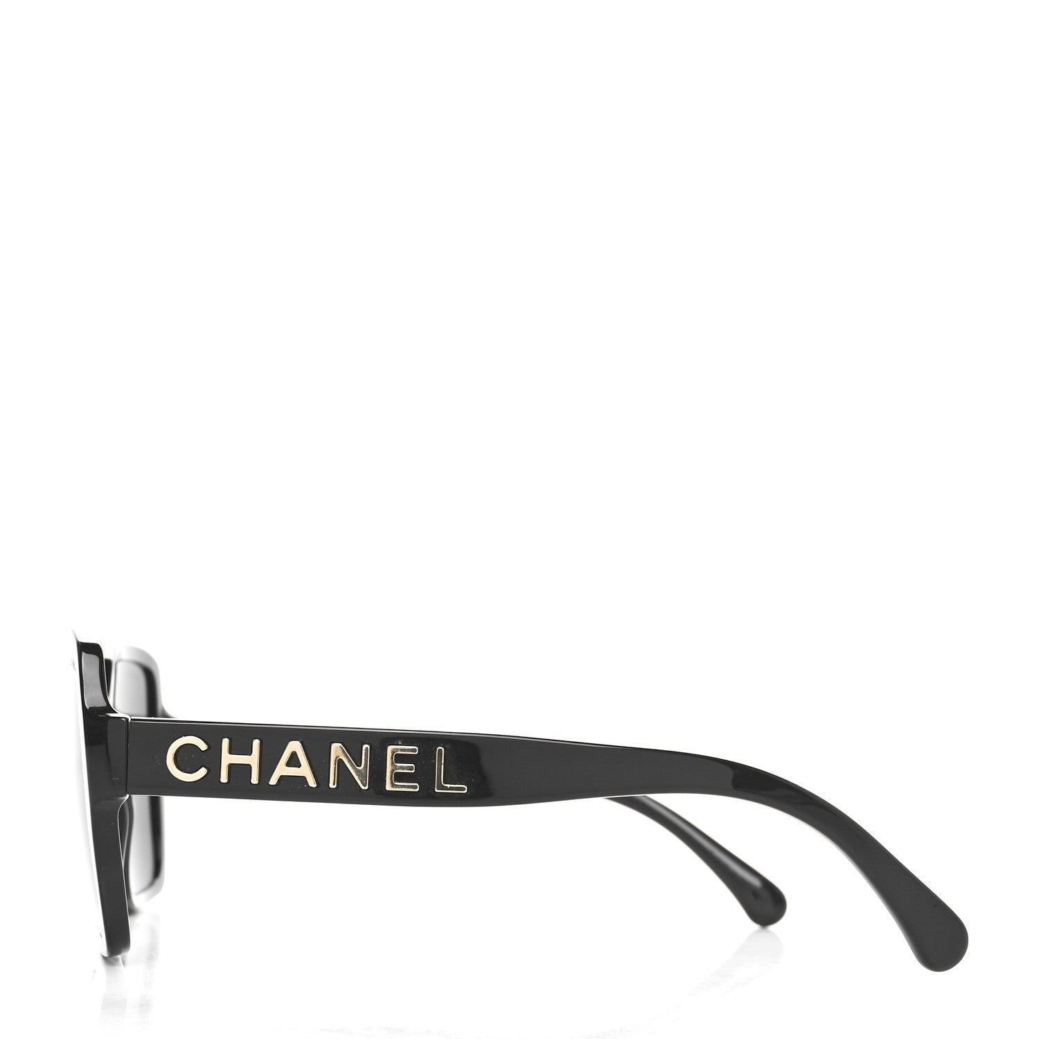 Chanel Acetate Square Sunglasses 5408 Black 3 of 7