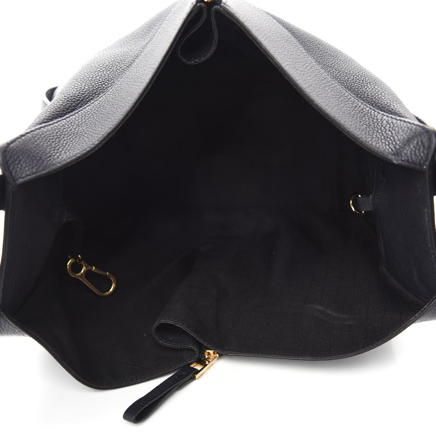 Calfskin Small Hammock Shoulder Bag Black