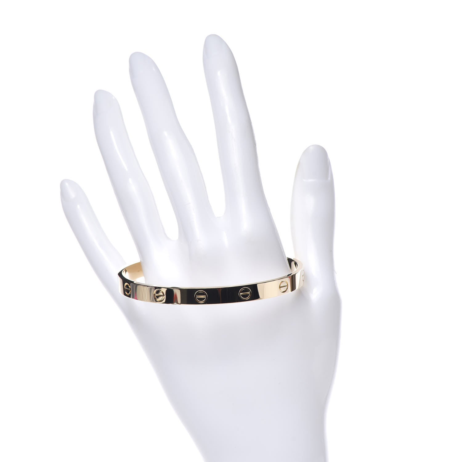 Cartier 18K Yellow Gold LOVE Cuff Bracelet 19 2 of 6