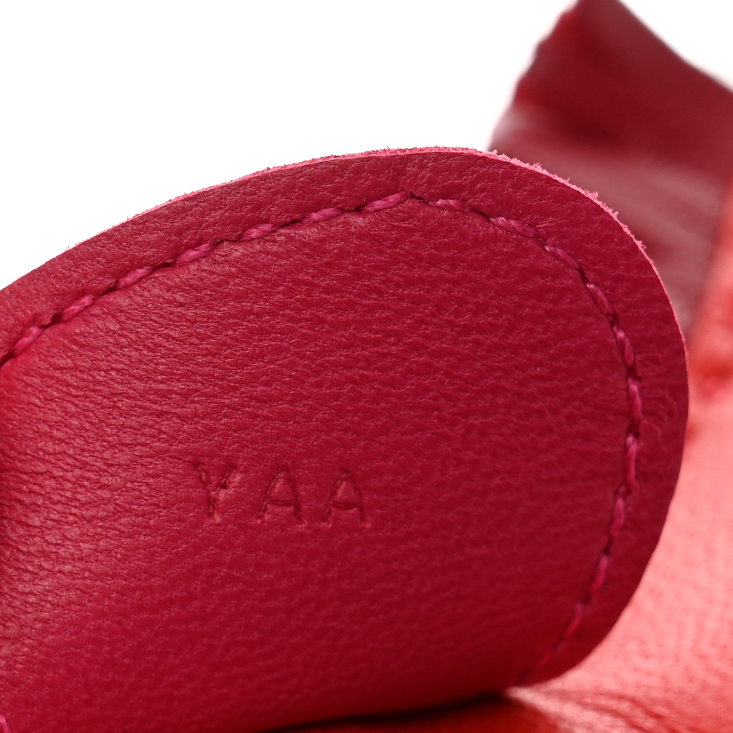 Hermes Milo Lambskin Grigri Rodeo Horse Bag Charm MM Rouge Indien Rubis Rose Mexico 3 of 4