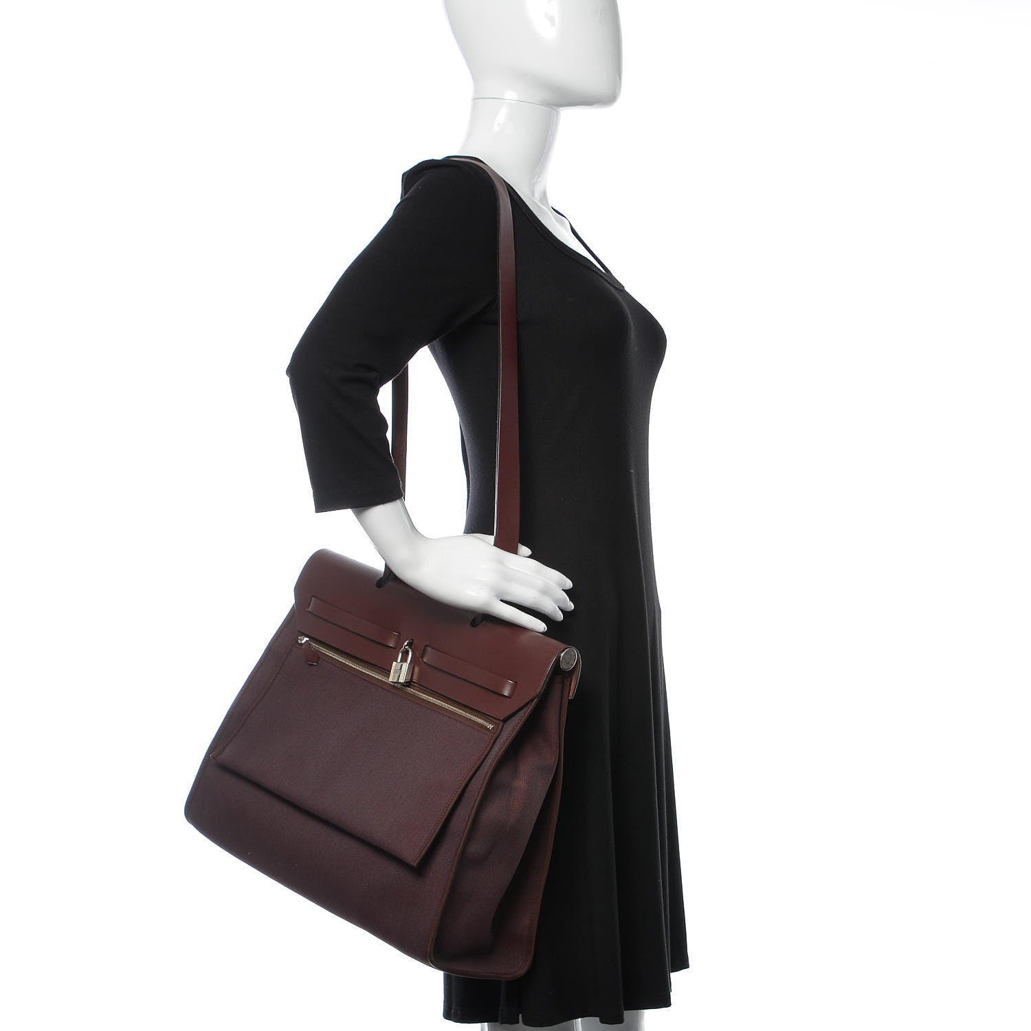 Hermes Toile Herbag Zip 39 MM Prune 2 of 11