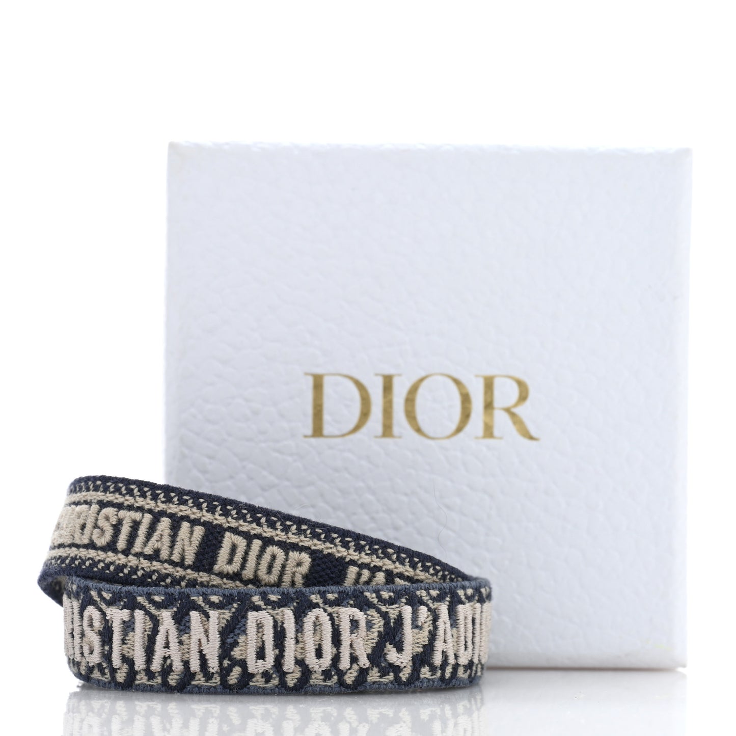 Woven Cotton J Adior Friendship Bracelet Set Navy