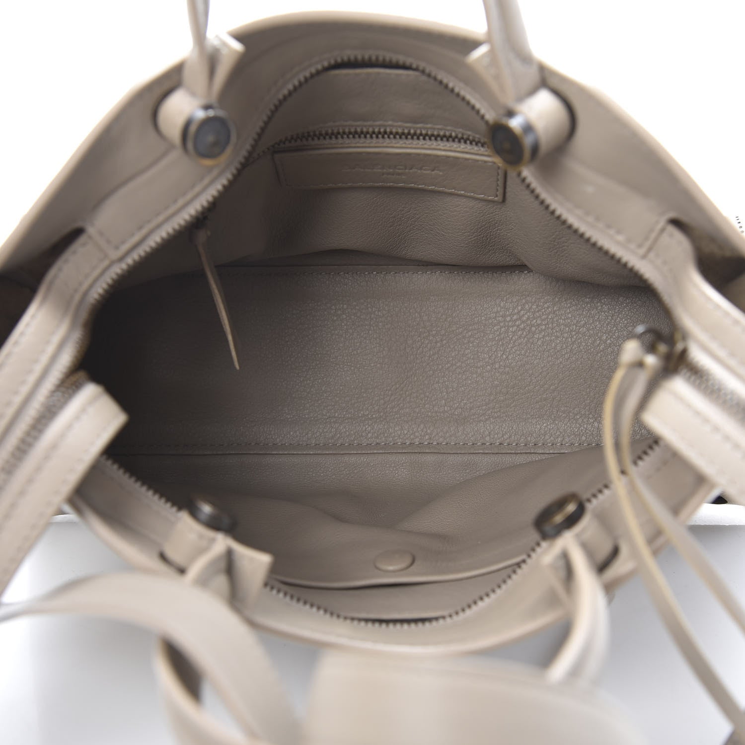 Balenciaga Veau Soyeux Perforated Blackout Hardware S City Gris Cendre 4 of 10
