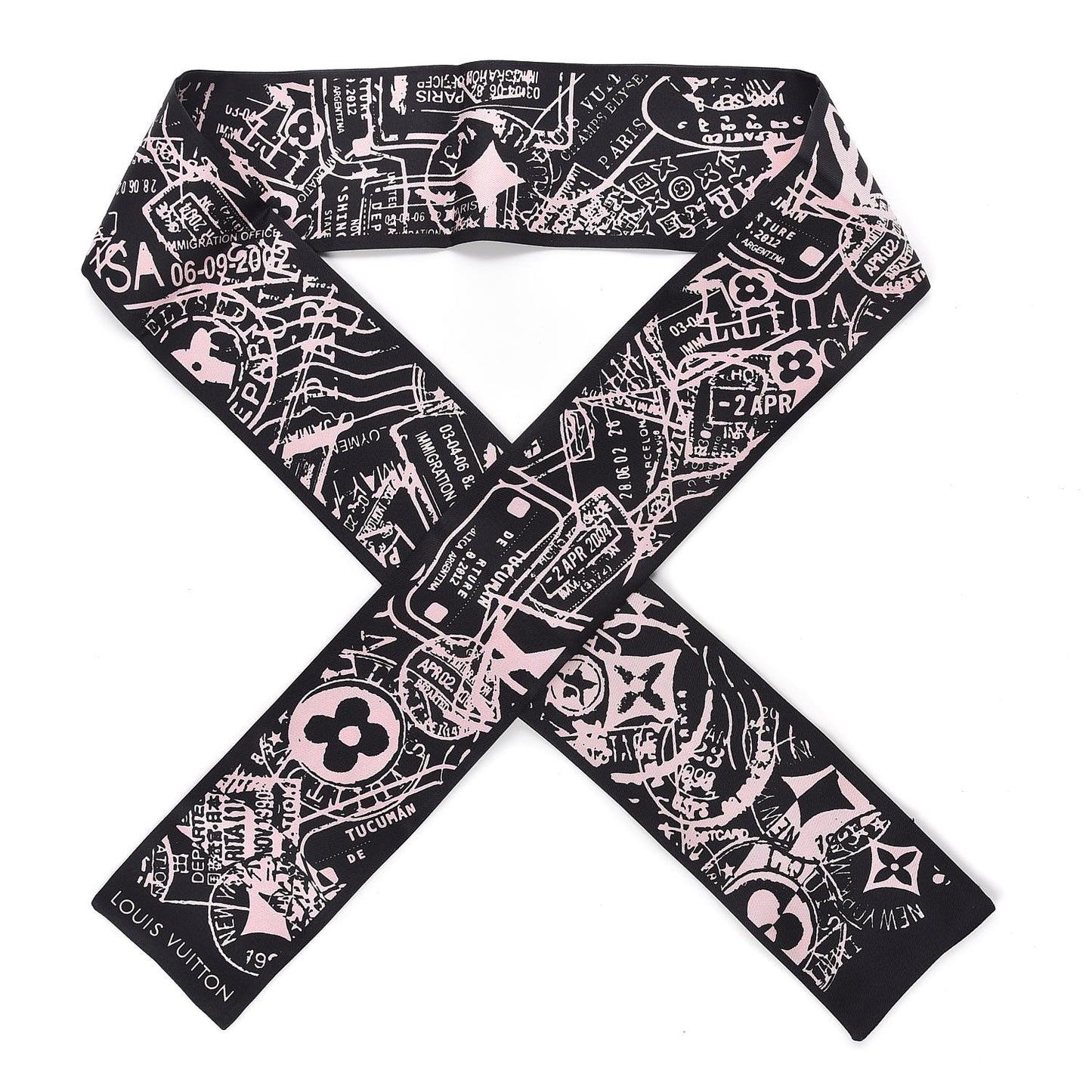 Silk Boarding Bandeau Black Pink
