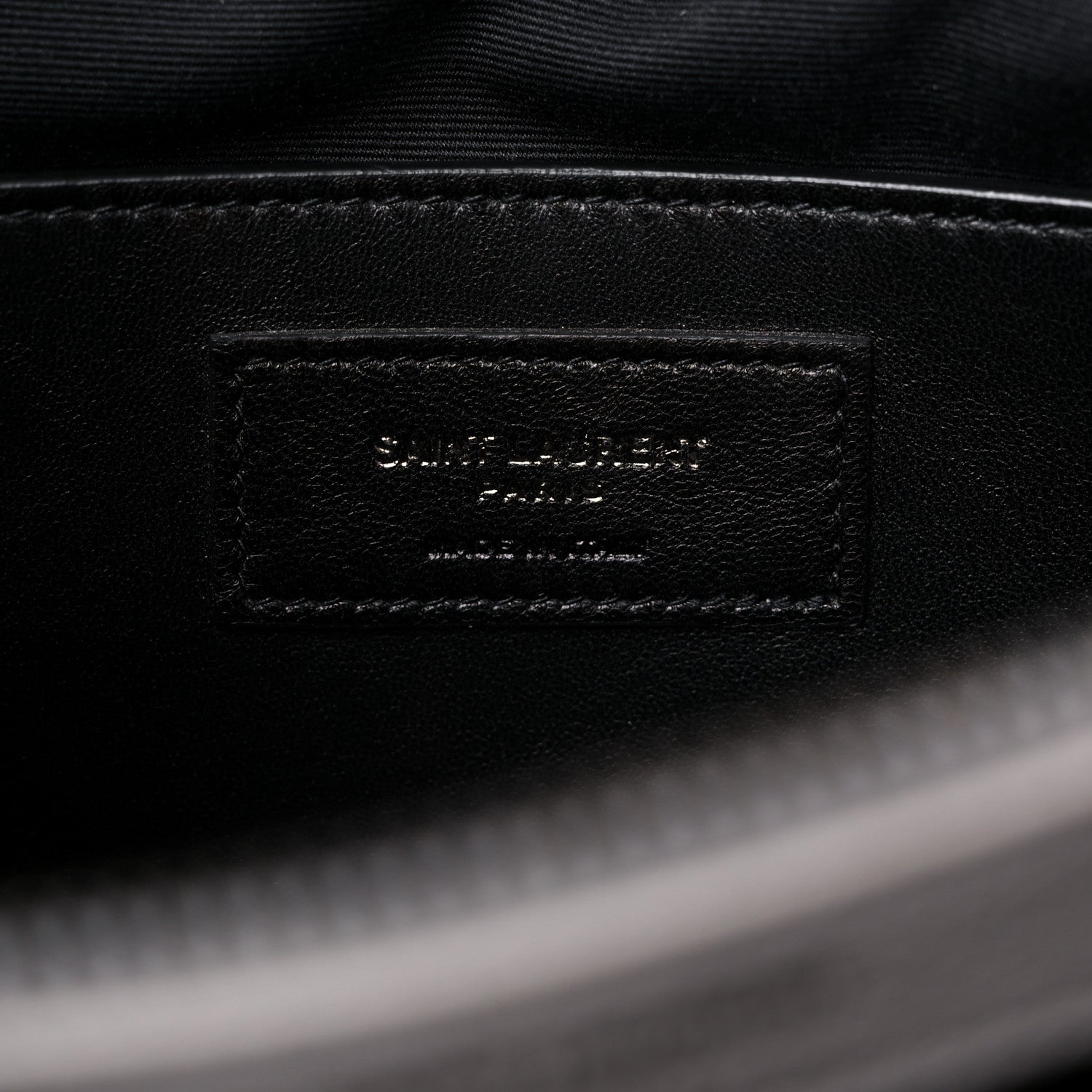 Saint Laurent Sheepskin Matelasse Chevron Monogram Large College Satchel Light Grey 7 of 15