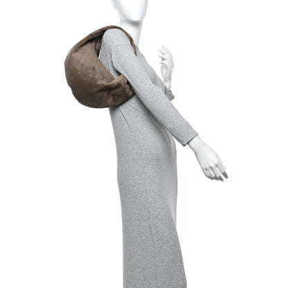 Khaite Suede Calfskin Medium Olivia Hobo Toffee 2 of 10